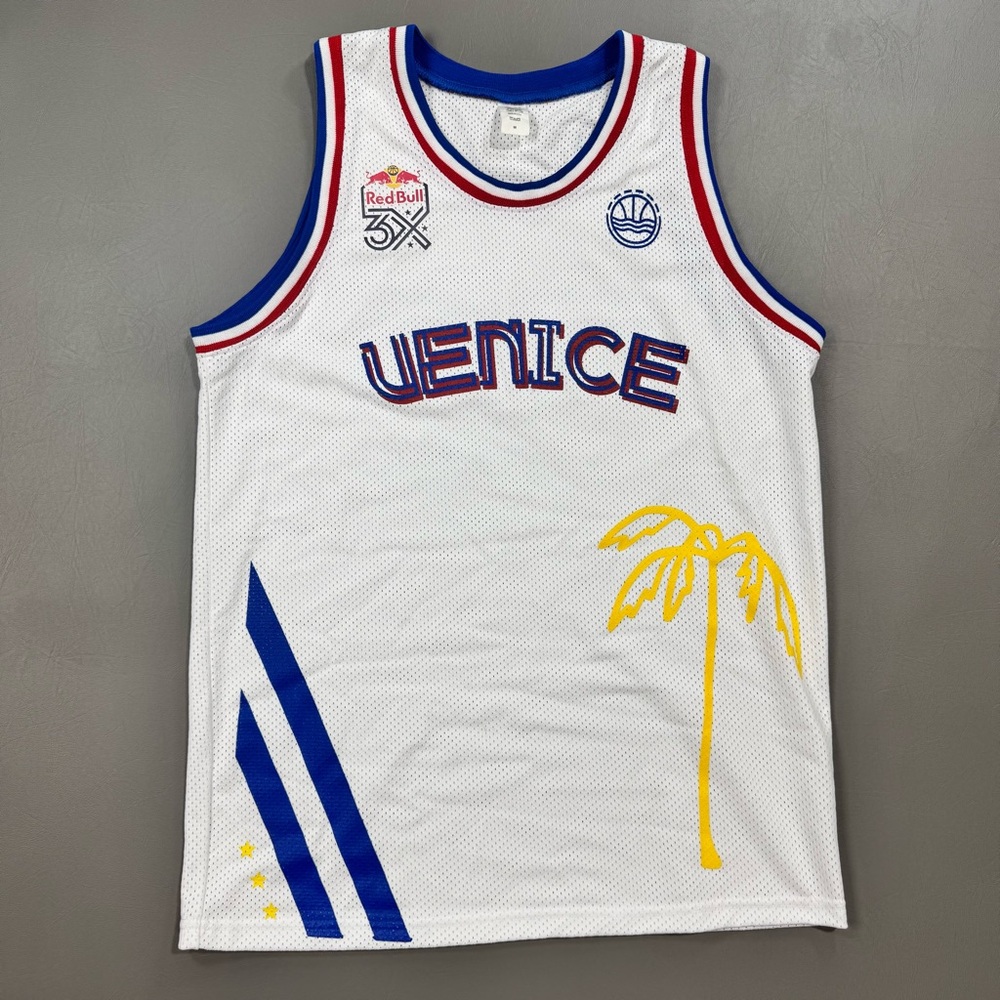 Red Bull 3X Venice Basketball Jersey Made in USA Medium
